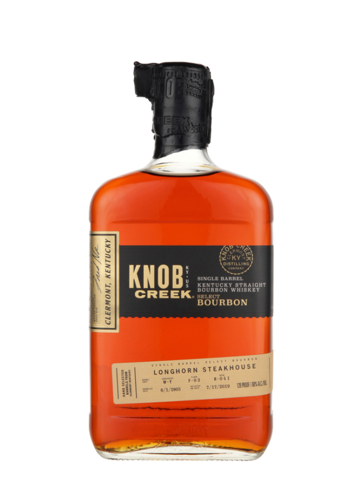Knob Creek 9 Year Old Single Barrel Reserve Bourbon 120 Proof