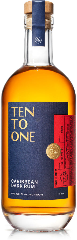 Ten To One Dark Rum - 750ML