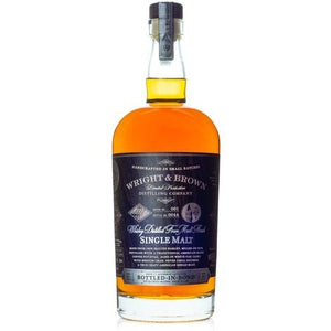 Wright & Brown Distilling Bottled In Bond Single Malt American Whiskey- Case Price Only 750ML X 6 Bottles