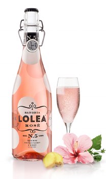 Lolea No 5  Sangria Rose with Hibiscus Flower and Ginger - 750ML